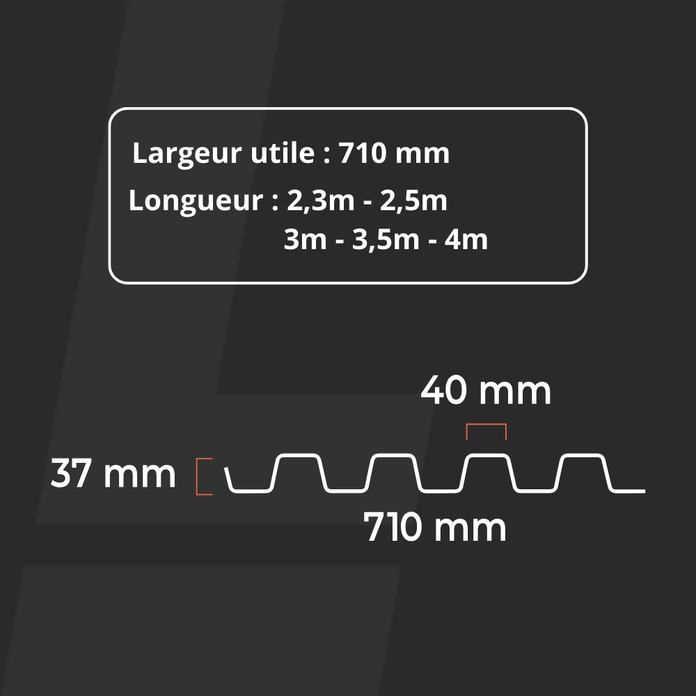 Parement Métallique Imitation Bois Tasseau 40x40 – Image 4