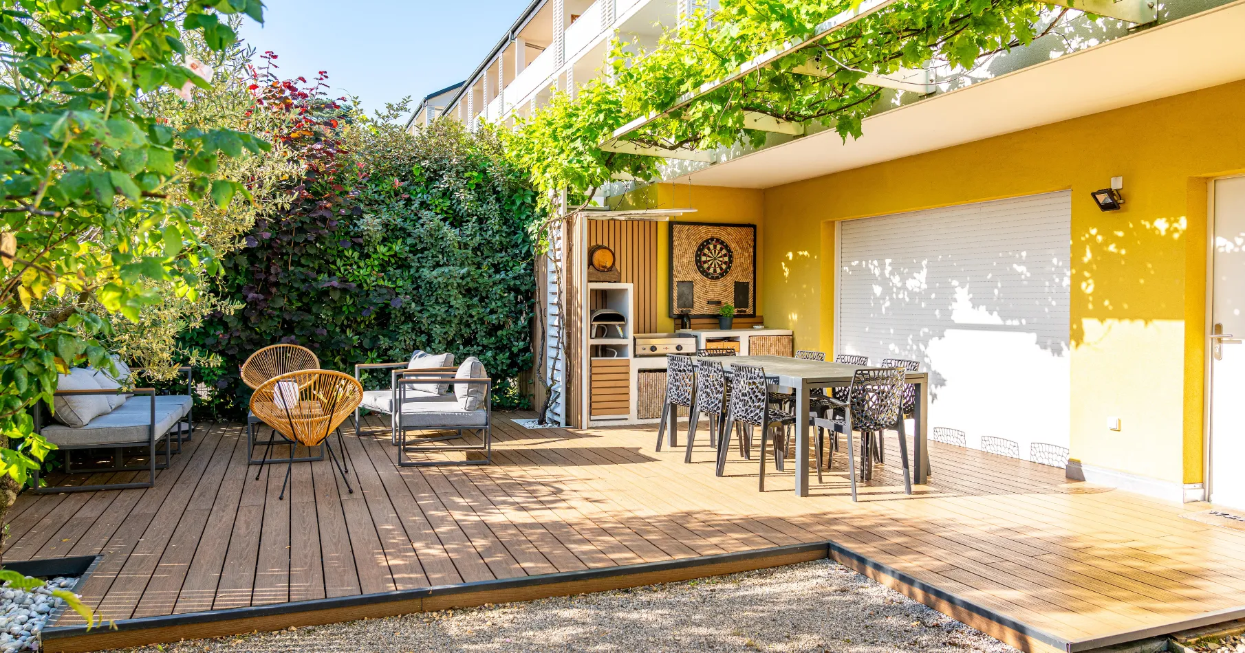 Extension de terrasse et remplacement d’un ancien platelage bois en Brooklyn Fiberdeck